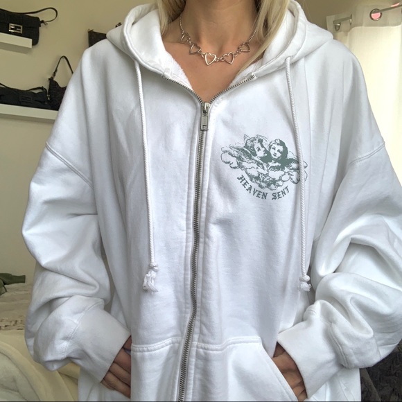 heaven sent moletom com capuz brandy melville